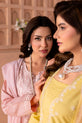 Yellow & Pink Pakistani Party Wear Dresses