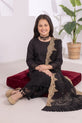 black readymade chiffon suit