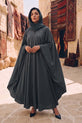 charcoal grey kaftan abaya