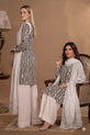 chic printed Pakistani Winter Dresses