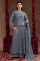 gray chiffon maxi
