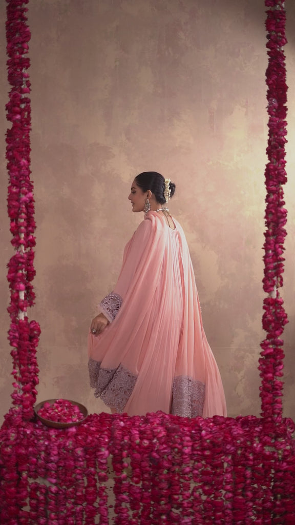 Baby Pink Pakistani Designer Dresses