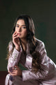 soft pink western dress