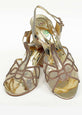 Golden Color Formal Sandals-RS5 - Rang Jah